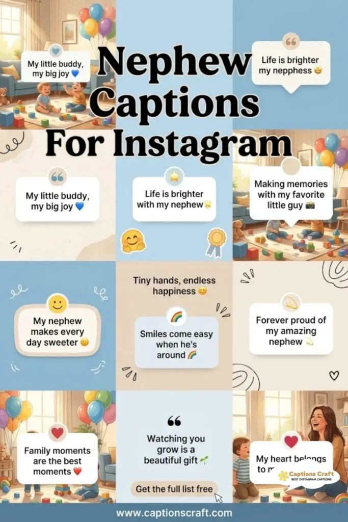 149+ Must-Have Nephew Captions For Instagram That Will Make You Smile Quotes