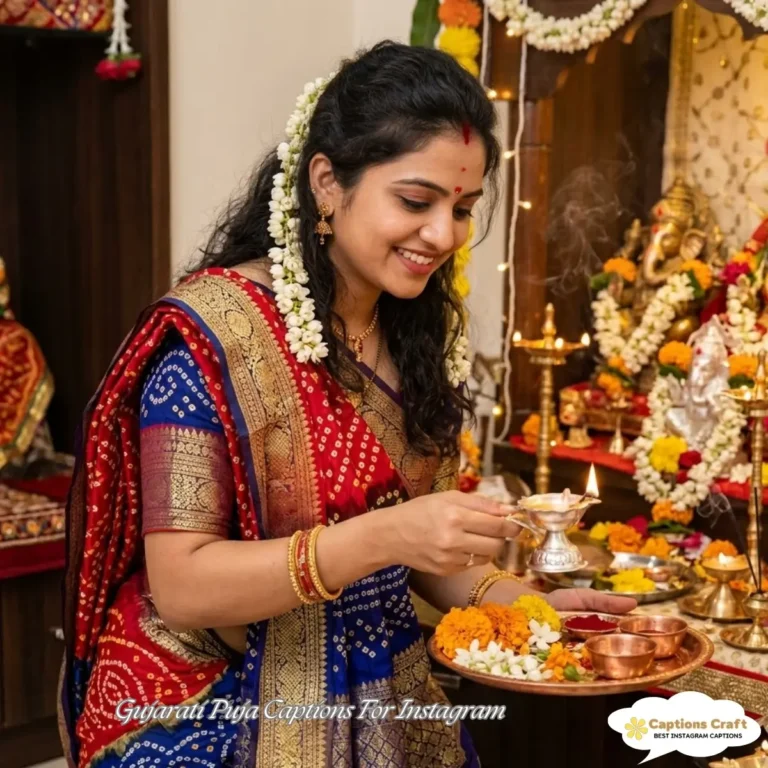 Gujarati Puja Captions For Instagram