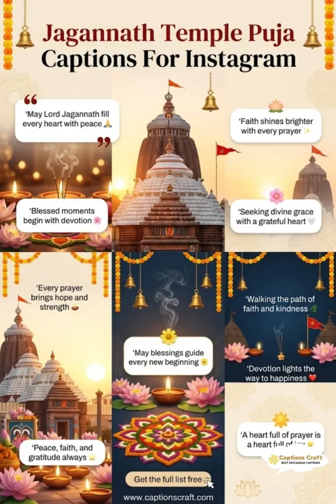 127+ Divine Jagannath Temple Puja Captions For Instagram to Inspire Joy