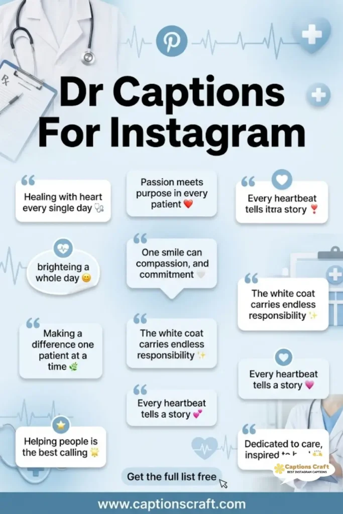145+ Must-Have Dr Captions For Instagram That Spark Curiosity and Inspiration Quotes