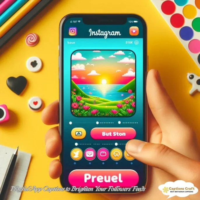 Playful App Captions to Brighten Your Followers Feeds