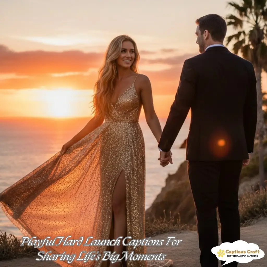 Playful Hard Launch Captions For Sharing Lifes Big Moments