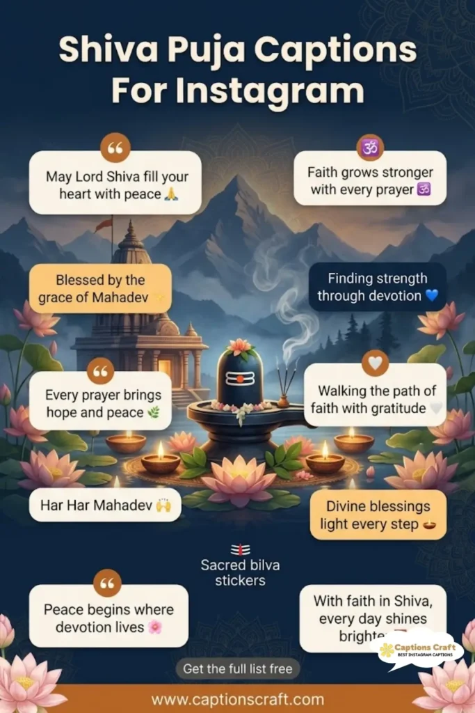 137+ Divine Shiva Puja Captions For Instagram and Inspiring Quotes