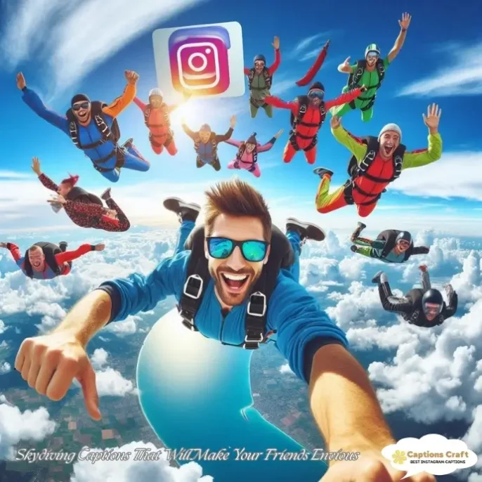Skydiving Captions That Will Make Your Friends Envious