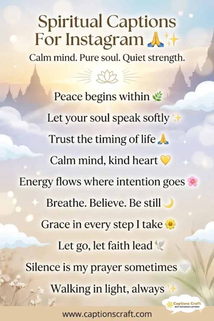 127+ Transformative Spiritual Captions For Instagram and Quotes to Inspire You