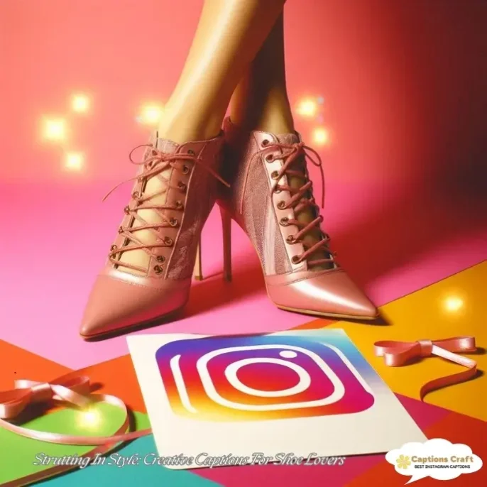 Strutting In Style Creative Captions For Shoe Lovers