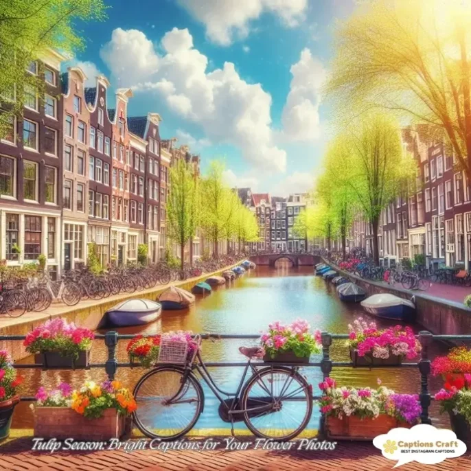 Tulip Season Bright Captions for Your Flower Photos