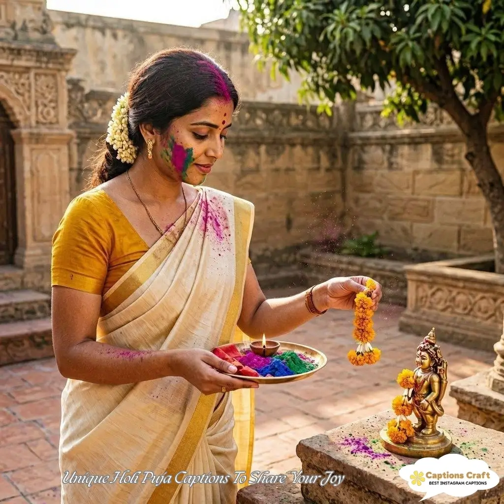 125+ Creative Holi Puja Captions For Instagram to Celebrate Colorful Moments