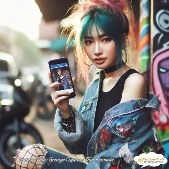 Vintage Vibes Grunge Captions That Resonate