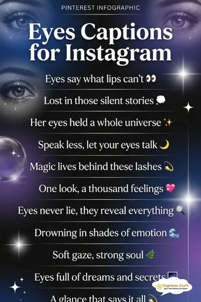 145+ Irresistible Eyes Captions For Instagram That Will Captivate Your Followers Quotes