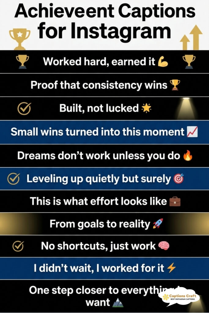 147+ Inspiring Achievement Captions For Instagram That Spark Motivation Quotes