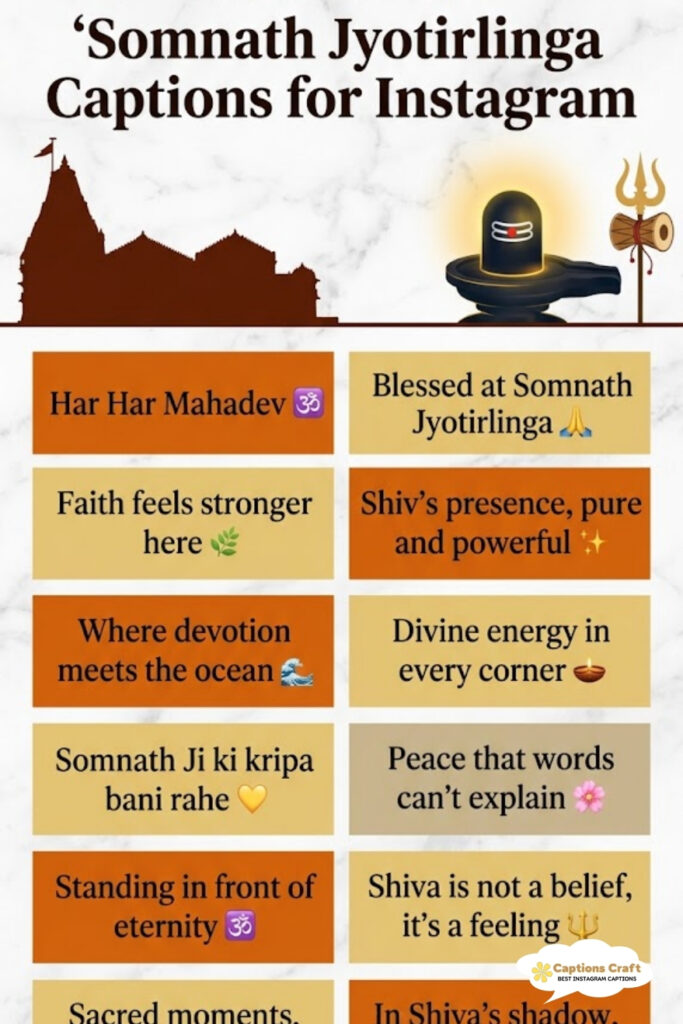 135+ Unforgettable Somnath Jyotirlinga Captions For Instagram and Quotes to Inspire