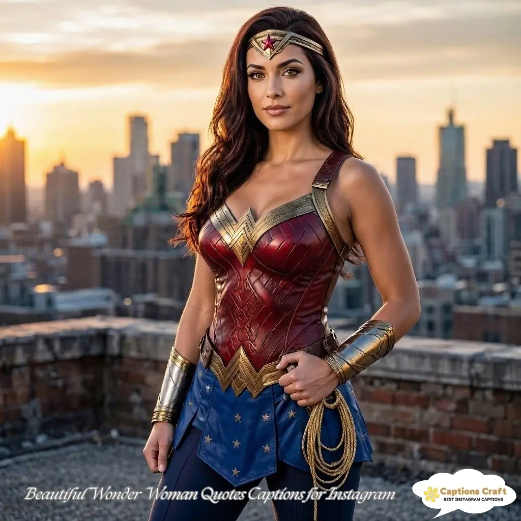 145+ Empowering Wonder Woman Captions For Instagram and Inspiring Quotes