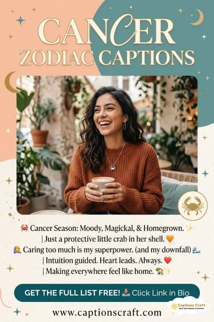 123+ Cancer Zodiac Captions For Instagram Best Collection for Your Profile