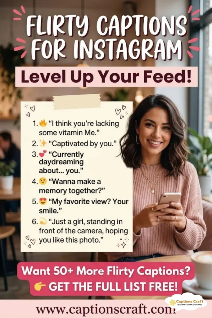 135+ Flirty Captions for Instagram to Turn Heads and Wink Back