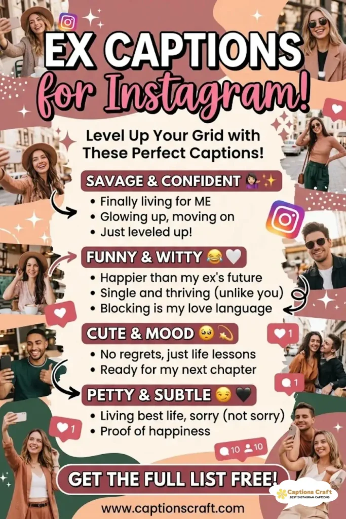 Transform Your Vibes with 137+ Ex Captions for Instagram That Shine Bright