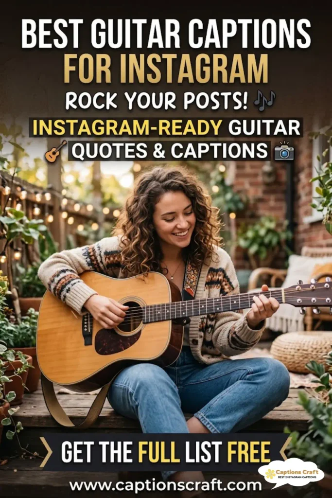 129+ Guitar Captions For Instagram Inspiring Music Vibes