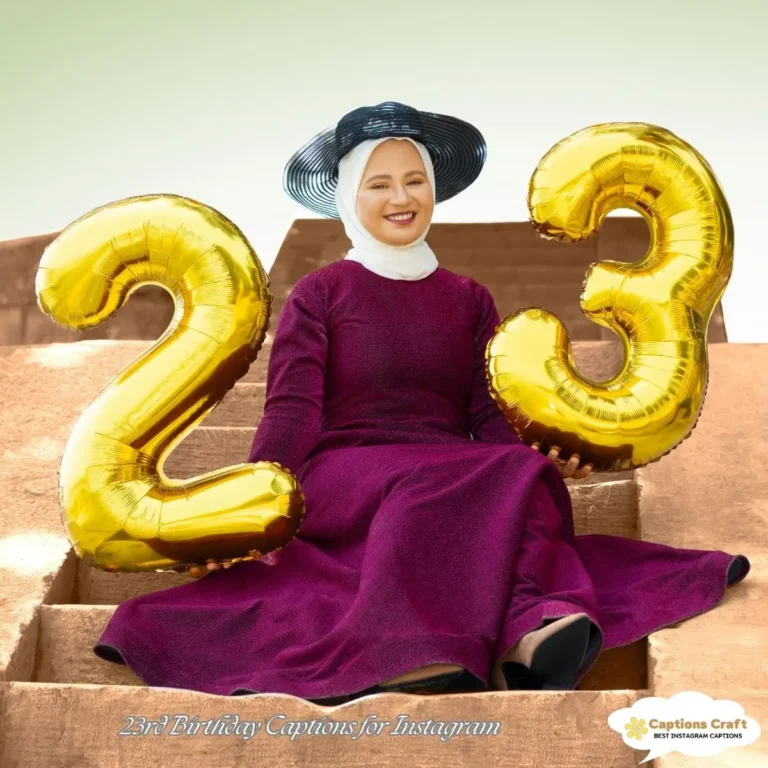 23rd Birthday Captions for Instagram