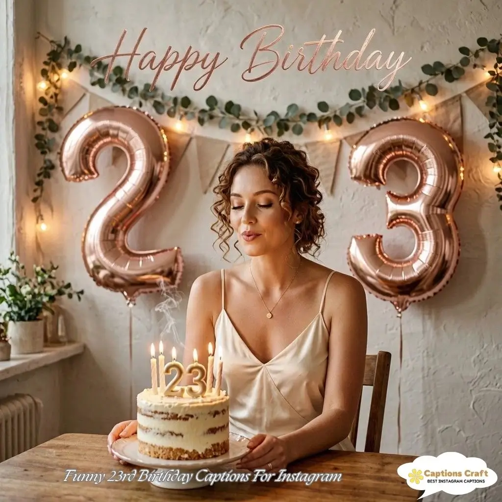 143+ 23rd Birthday Captions for Instagram to Shine in Your Prime